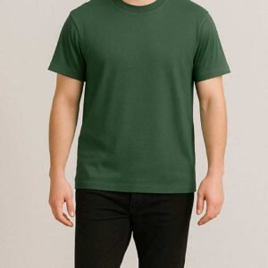 Bluzë Basic për Meshkuj – Ngjyrë Jeshile e Errët, Komfort & Stil Casual