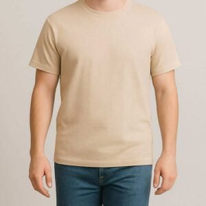 Bluzë Basic për Meshkuj – Ngjyrë Bezhë, Stil Minimalist & Rehati Maksimale