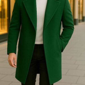 Pallto e Gjelbër për Meshkuj – Stil Modern & Elegancë Urbane