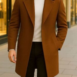 Pallto Kafe për Meshkuj – Elegancë Klasike & Stil Urban