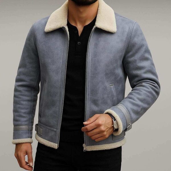 Xhaketë Dimërore me Jakë Pelushi – Urban Leather Edition (Black, Grey & Camel)