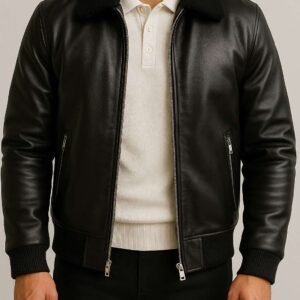 Urban Clothing Store – Shearling Leather Bomber Jacket