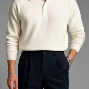 Polo Krem Premium Oversize  – Elegancë Minimaliste & Stil Klasik