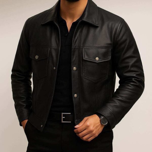 Xhaketë e Zezë prej Eco-Lekure –Urbane Premium