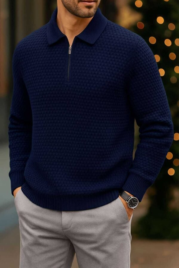 Xhemper “Urban Polo-Zip” – Elegancë & Rehati Premium