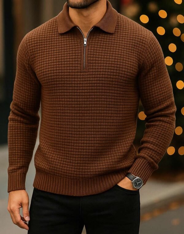 Xhemper “Urban Polo-Zip” – Elegancë & Rehati Premium