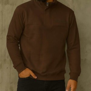 Xhemper “Urban Half-Zip Different” – Moka Brown