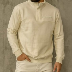 Xhemper “Urban Half-Zip Essential” – Bezhë e Butë