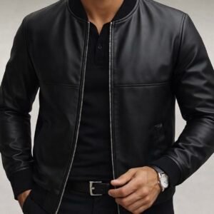 Black Bomber Eco-Leather Black Bomber Eco-Leather