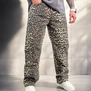 Jeans Oversize Leopard Print – Streetwear Statement