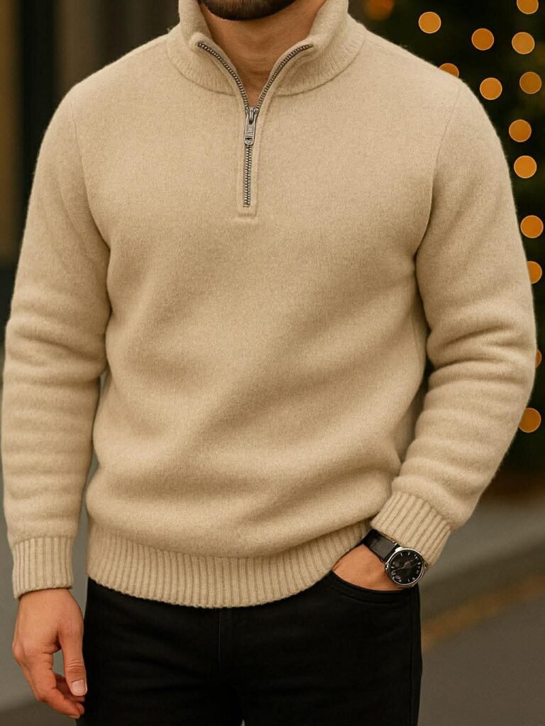 Urban Half-Zip Premium Knit – Winter Essential thumbnail 6