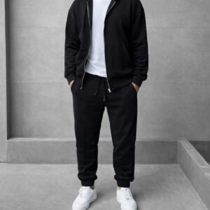 Komplet Duks & Trenerka për Meshkuj – Black Essential Comfort