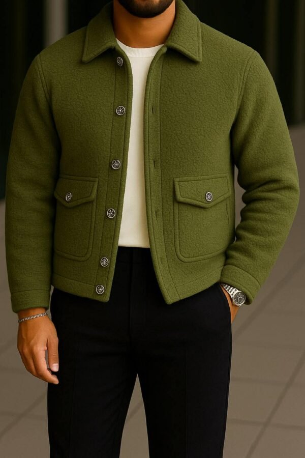 Men’s Premium Wool Overshirt – Urban Classic Edition