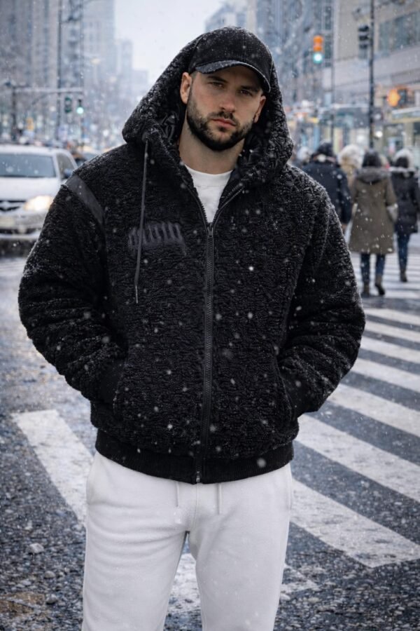 Xhaketë Premium me Pelush dhe Kapuç – Urban Winter Style