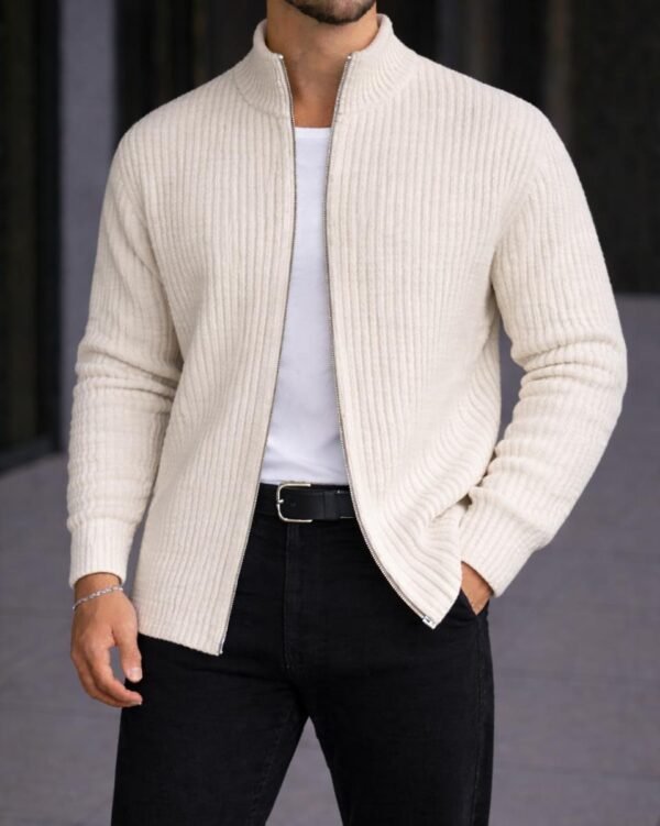 Xhemper Premium Ribbed me Zinxhir Full Zip – Regular Fit