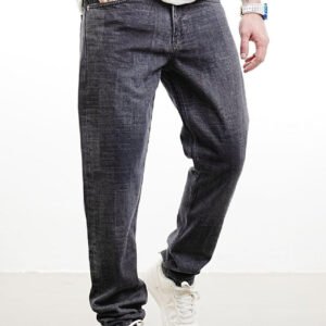 Xhinse Meshkuj Relaxed Fit – Denim Gri Vintage