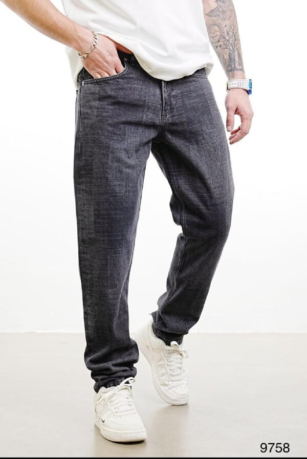 Xhinse Meshkuj Relaxed Fit – Denim Gri Vintage