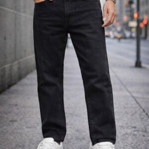 Xhinse të Zeza Klasike – Relax Fit / Boyfriend Denim