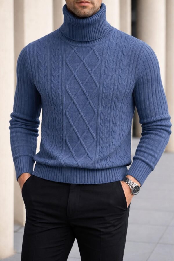 Golf Premium Cable Knit për Meshkuj