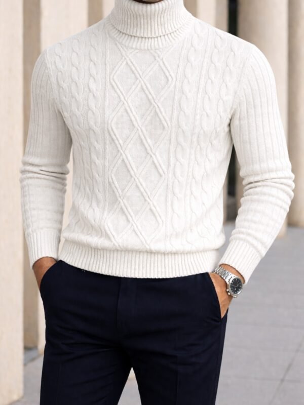 Golf Premium Cable Knit për Meshkuj