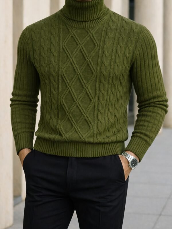 Golf Premium Cable Knit për Meshkuj