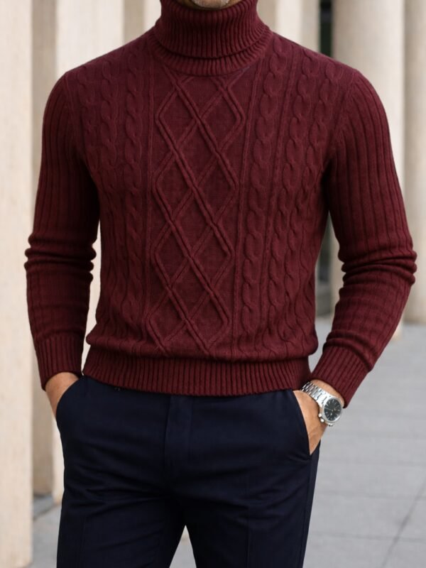 Golf Premium Cable Knit për Meshkuj