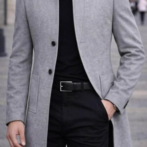 Pallto Gri Elegante – Slim Fit | Urban Classic