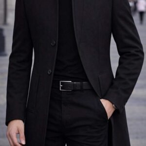 Pallto e Zezë Elegante – Slim Fit | Urban Classic