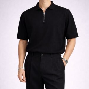 Polo Premium me Zip Metalik – Minimal Elegant Collection