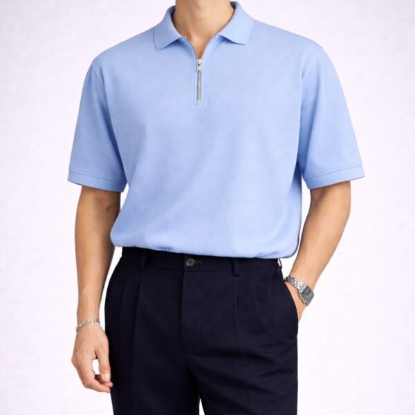 Polo Premium me Zip Metalik – Minimal Elegant Collection