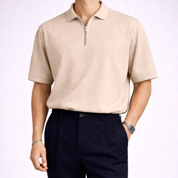 Polo Premium me Zip Metalik – Minimal Elegant Collection