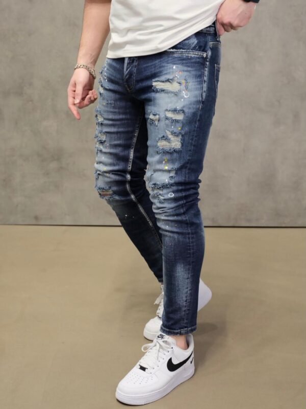 Xhinse Premium Slim Fit Blue Distressed – Stil Modern & Urban