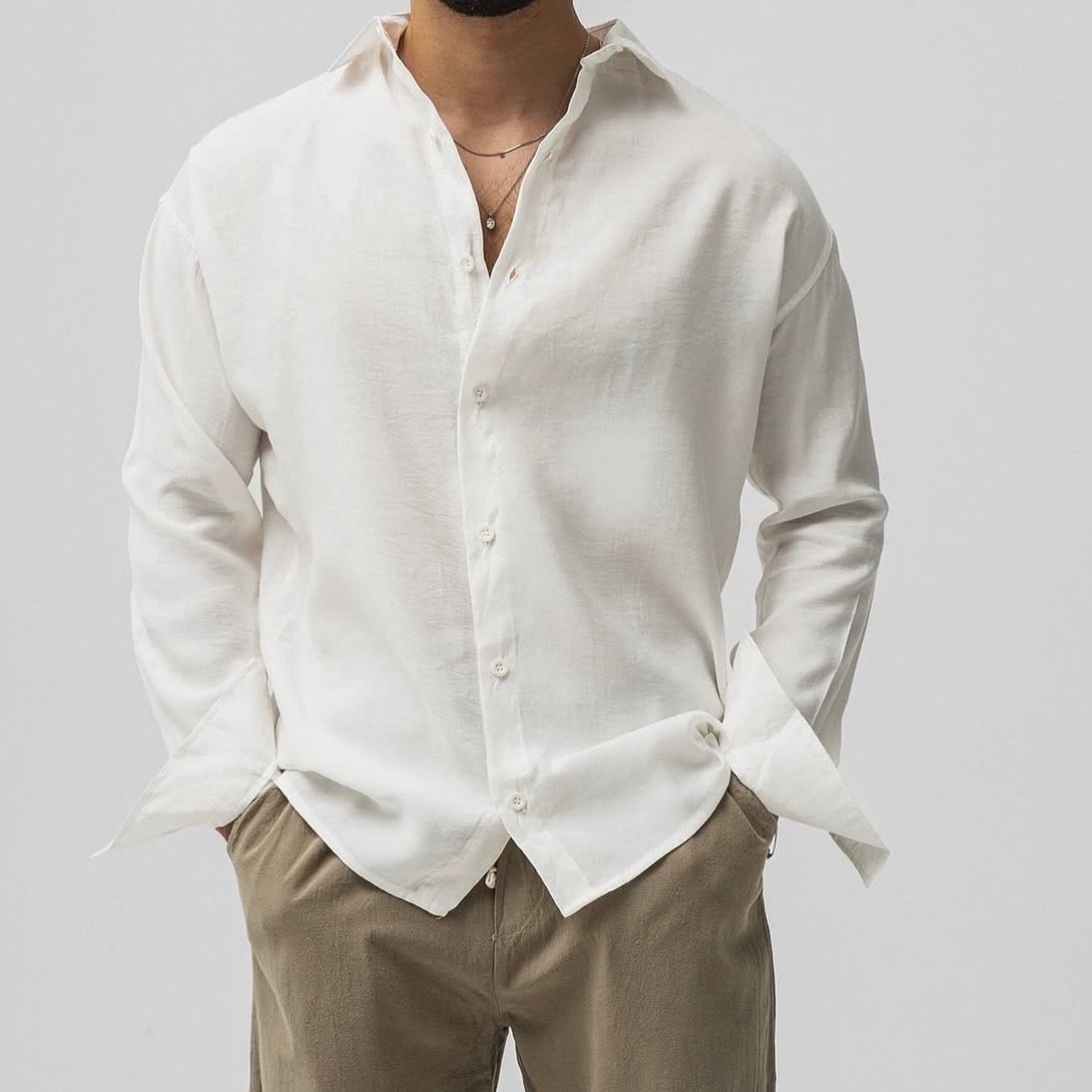 Këmishë Linen Premium Oversize – Minimal Luxury Collection