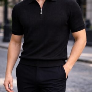 Polo Knit Premium me Zip – Slim Fit