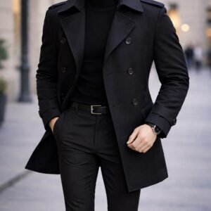 Trench Coat Premium Slim Fit – Koleksioni Urban Elite