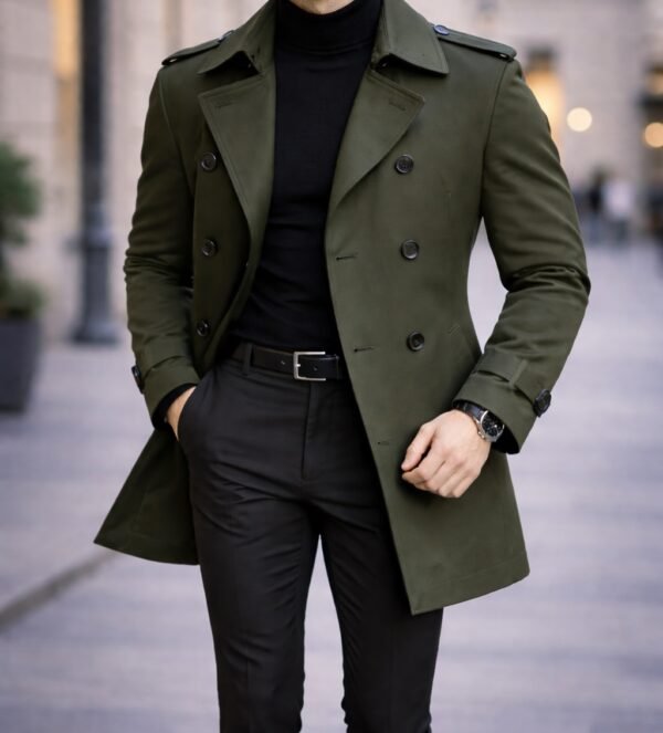 Trench Coat Premium Slim Fit – Koleksioni Urban Elite