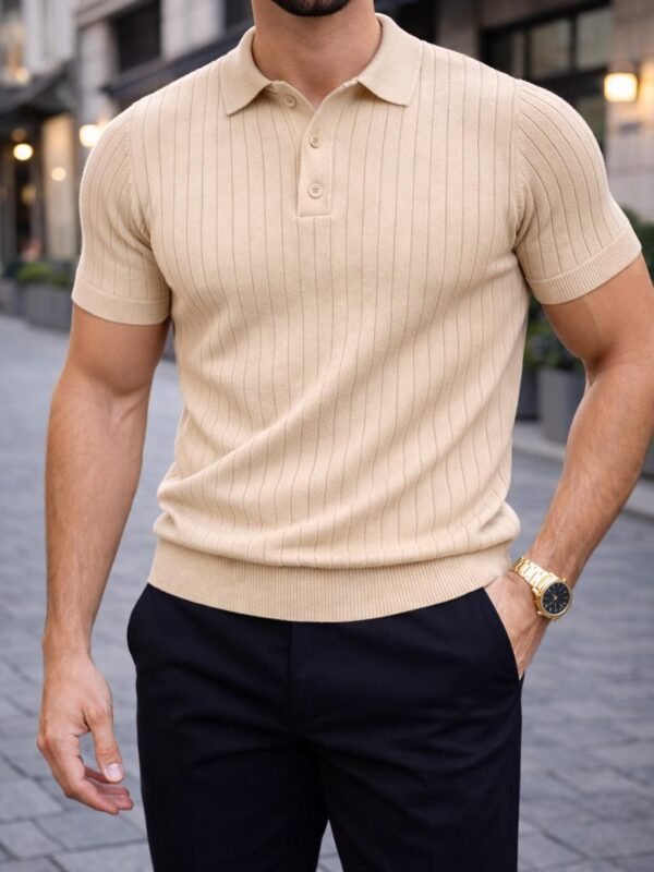 Polo Knit Premium me Pulla – Slim Fit