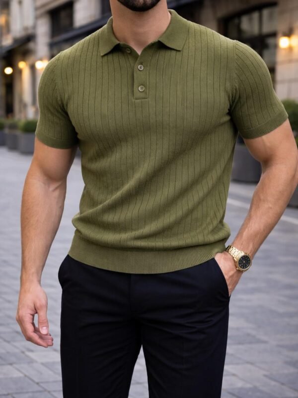 Polo Knit Premium me Pulla – Slim Fit