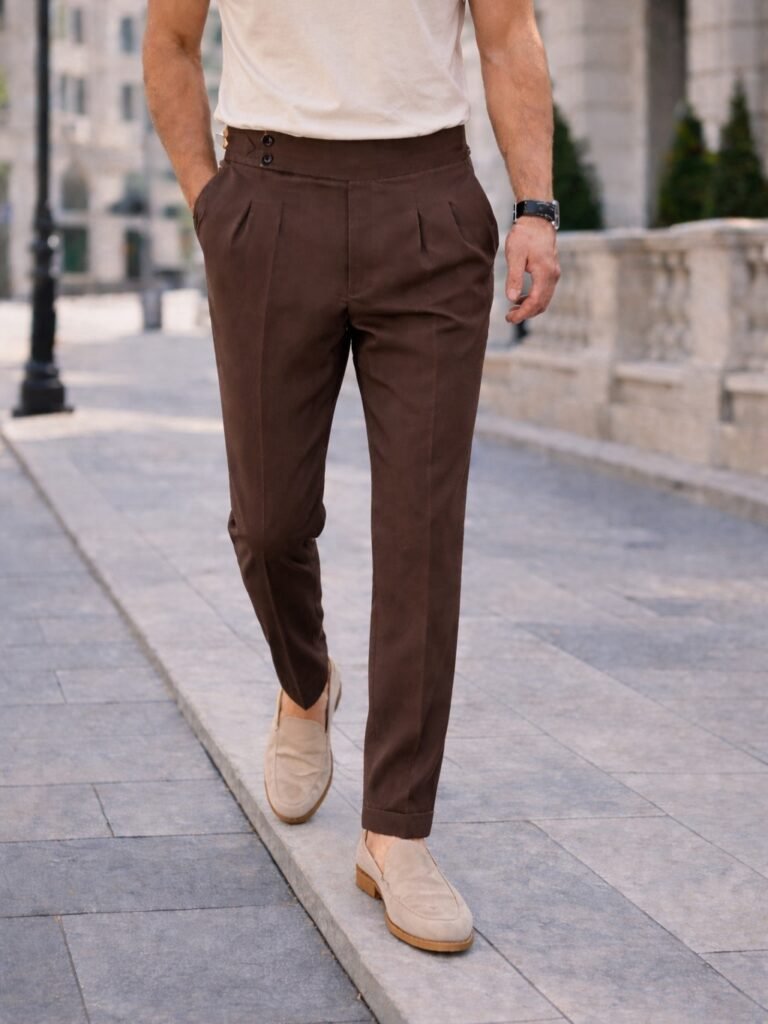 Pantallona Premium Double Button High Waist
