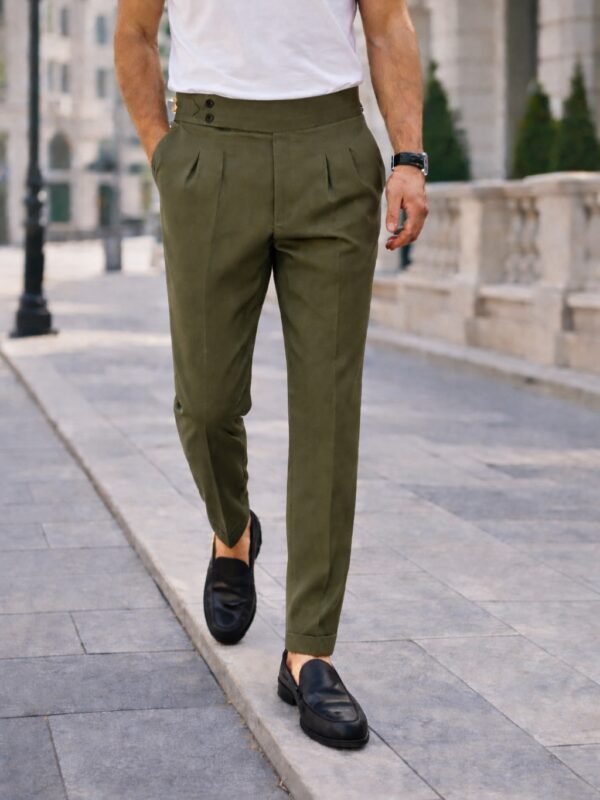 Pantallona Premium Double Button High Waist – Slim Fit Elegante