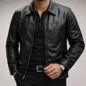 Black Leather Signature Jacket