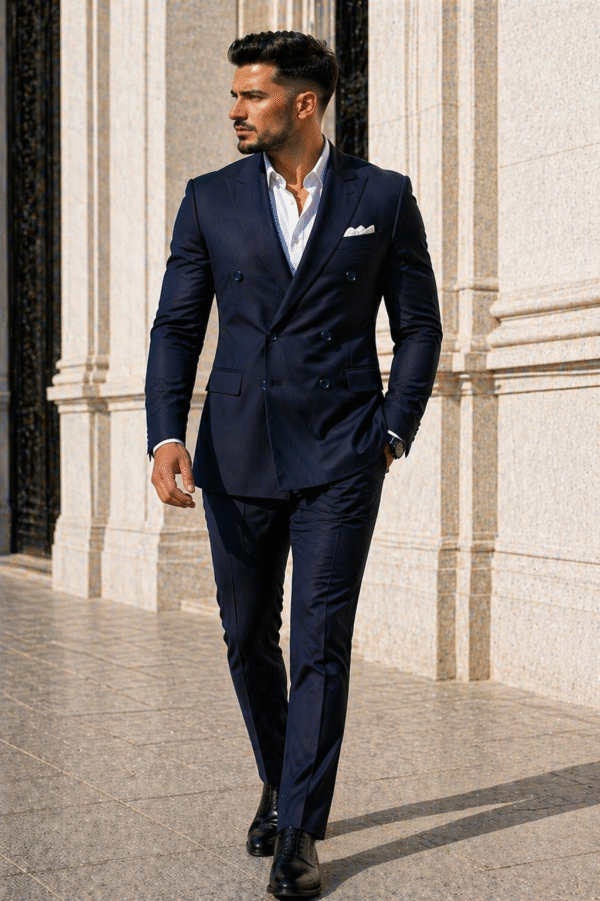 Kostum Klasik i Zi – Double Breasted Slim Fit