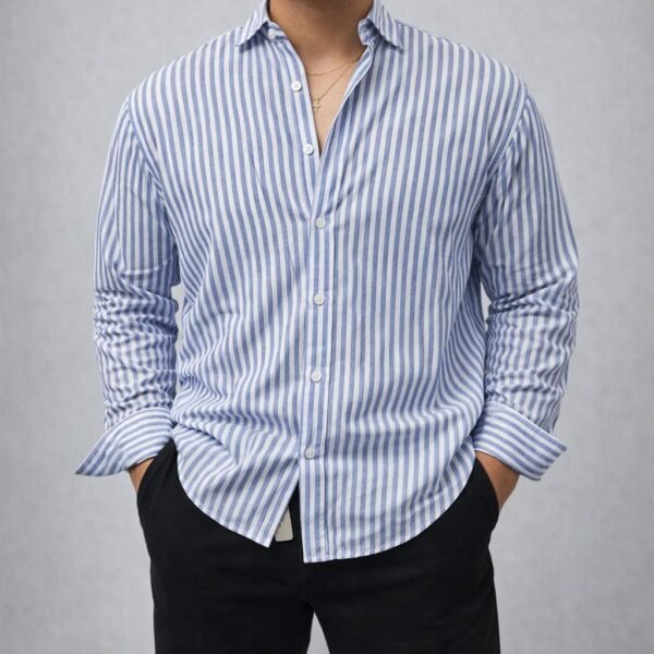 Striped Linen Shirt Collection – Këmisha Premium me Vija