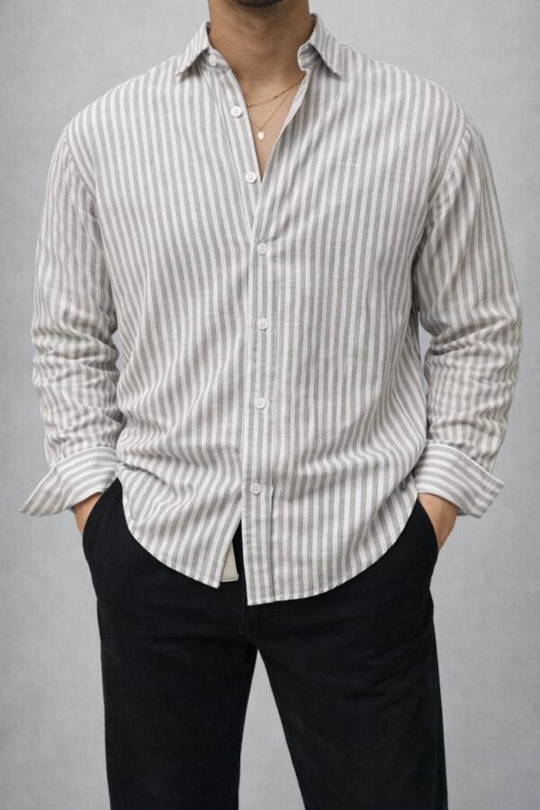 Striped Linen Shirt Collection – Këmisha Premium me Vija