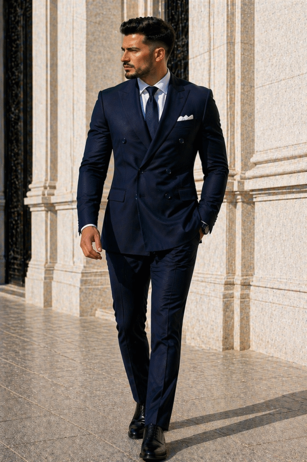 Kostum Klasik i Zi – Double Breasted Slim Fit