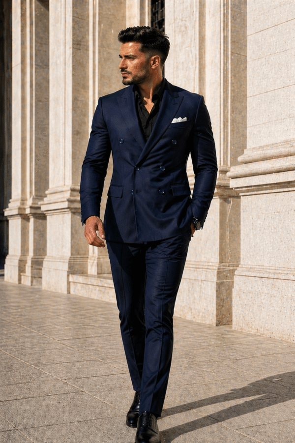 Kostum Klasik i Zi – Double Breasted Slim Fit
