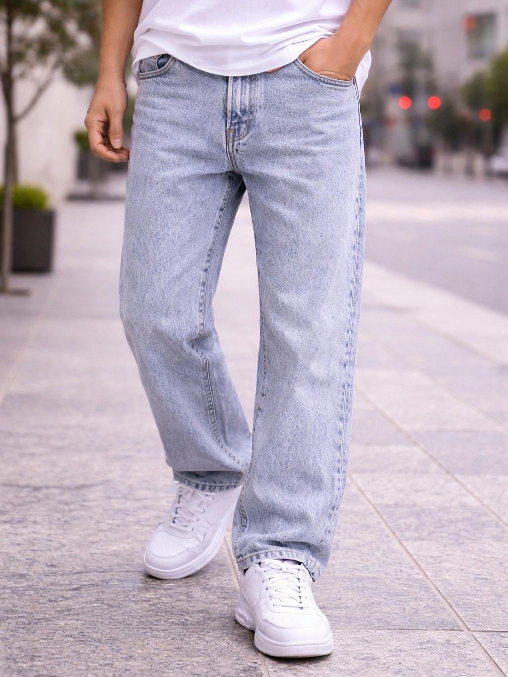 Light Blue Relaxed Fit Jeans