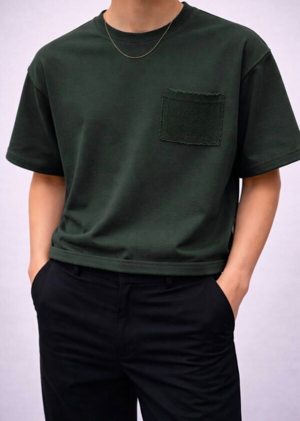 Bluzë Oversize me Xhep Teksturë – Minimal Premium