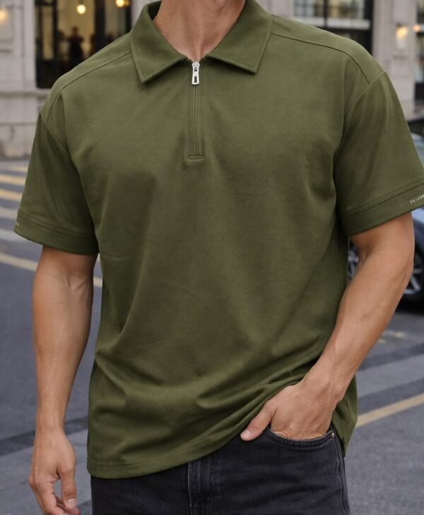 Polo Moderne me Zinxhir për Meshkuj – Stil Minimal & Komoditet i Përditshëm