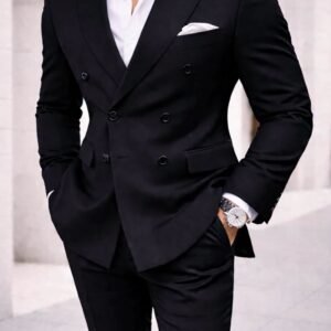 Kostum Elegant për Meshkuj – Xhaketë Dopio (Double-Breasted)